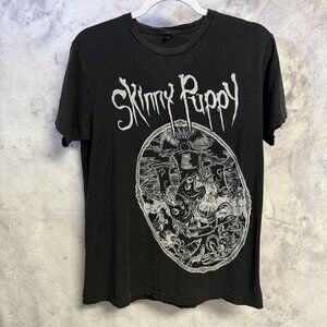 Skinny Puppy Tour T Shirt Medium 19x25 2015 Down the Sociopath Metal